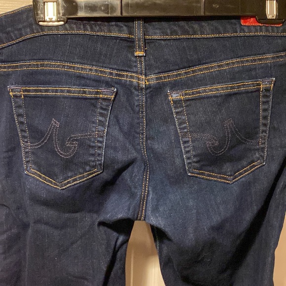 AG Adriano Goldschmied Tomboy Crop Straight Jeans Dark Blue 29 No distressing! - Picture 2 of 14